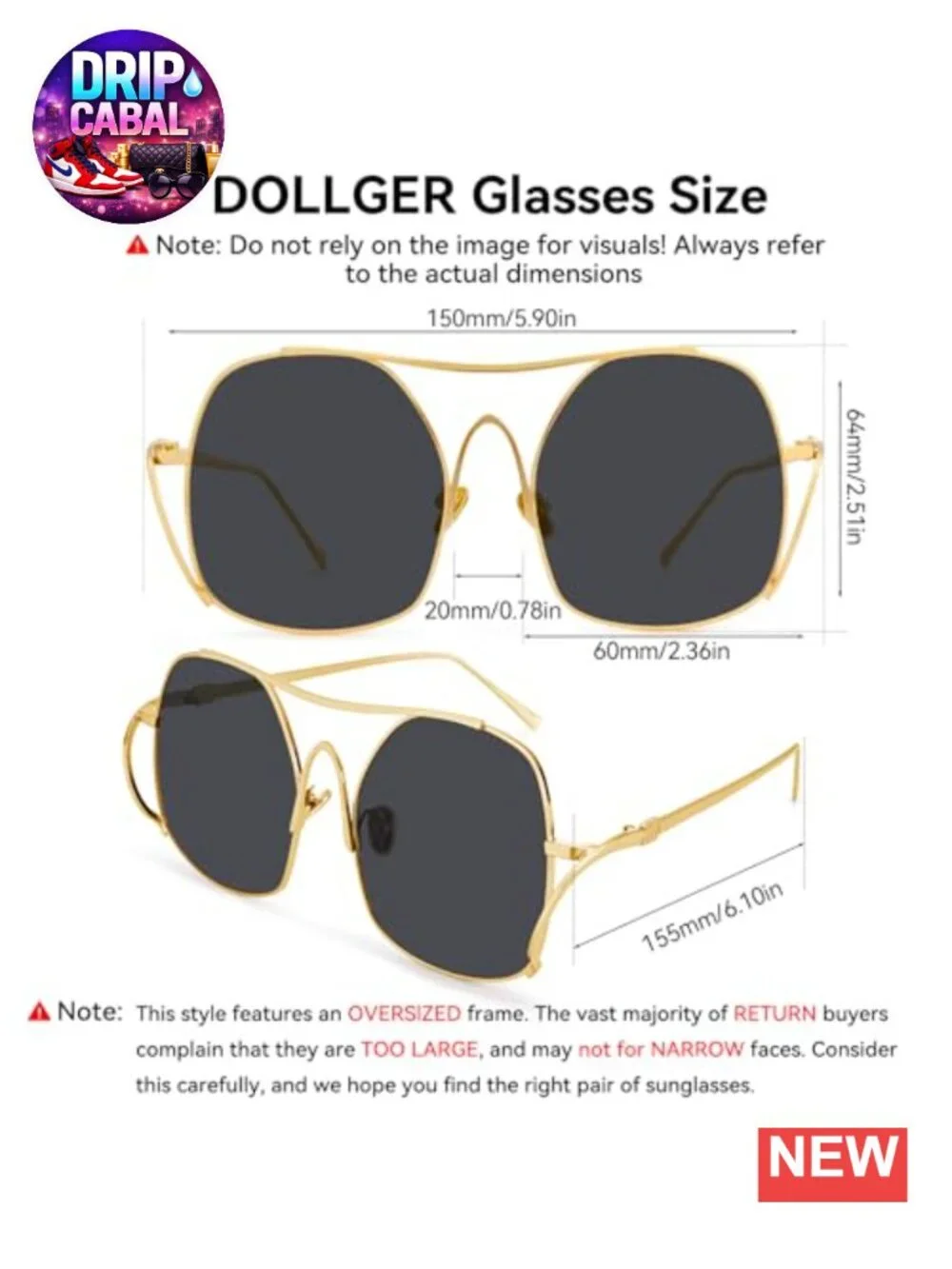Oversized Metal Aviator Sunglasses Women UV400 Retro Square Frame Shades